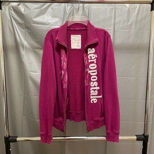 Aeropostale Sweater Jacket (Purple Velvet) Zipper